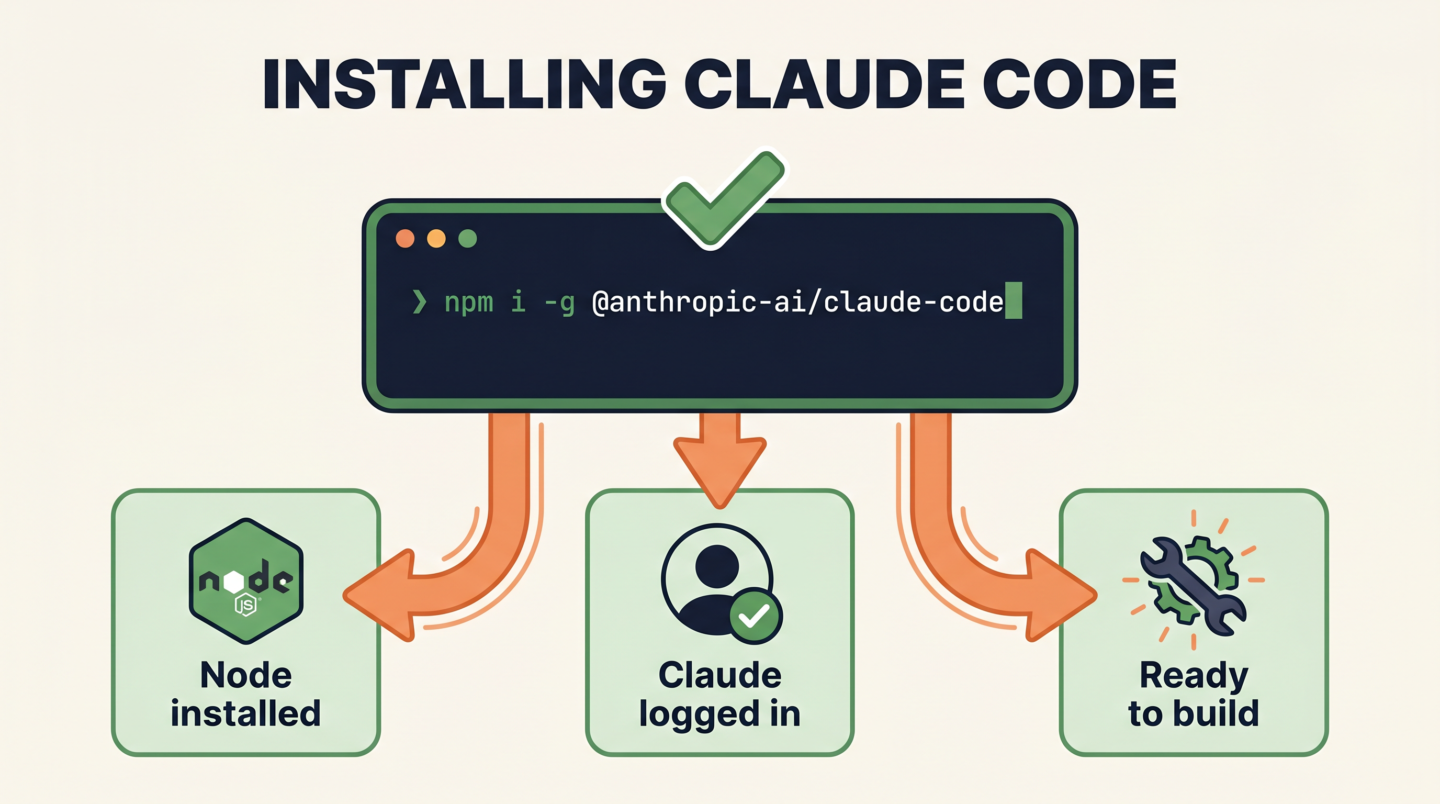Infografía: instalando Claude Code