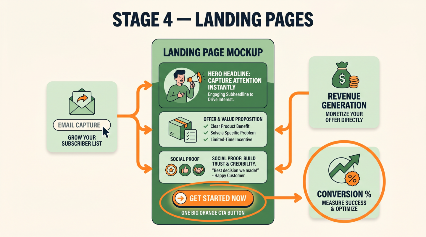 Infografía: anatomía de una landing que convierte
