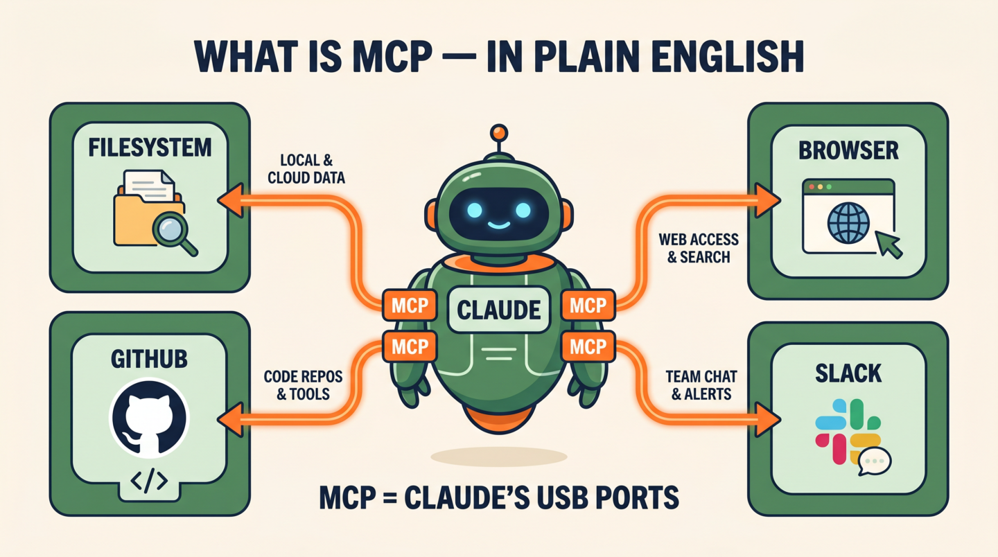 Infografía: MCP son los puertos USB de Claude