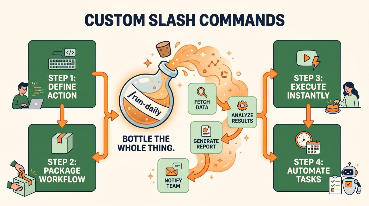 Infografía: embotella el flujo en un comando