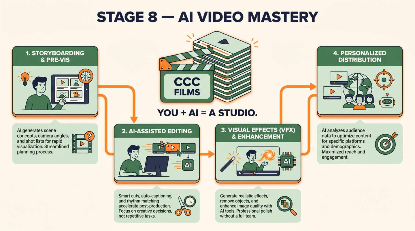 Infografía: el bucle de contenido — construir, capturar, publicar, repetir