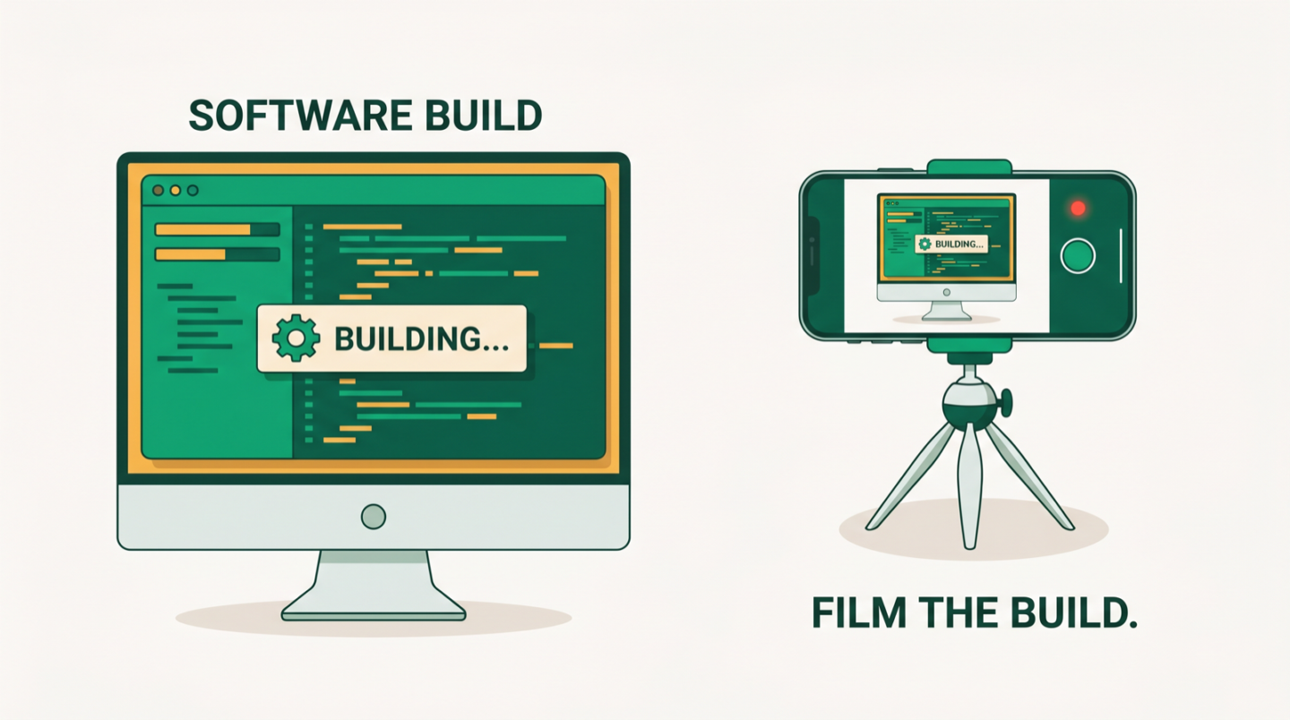 Infografía: cada build es una idea de contenido que ya has vivido