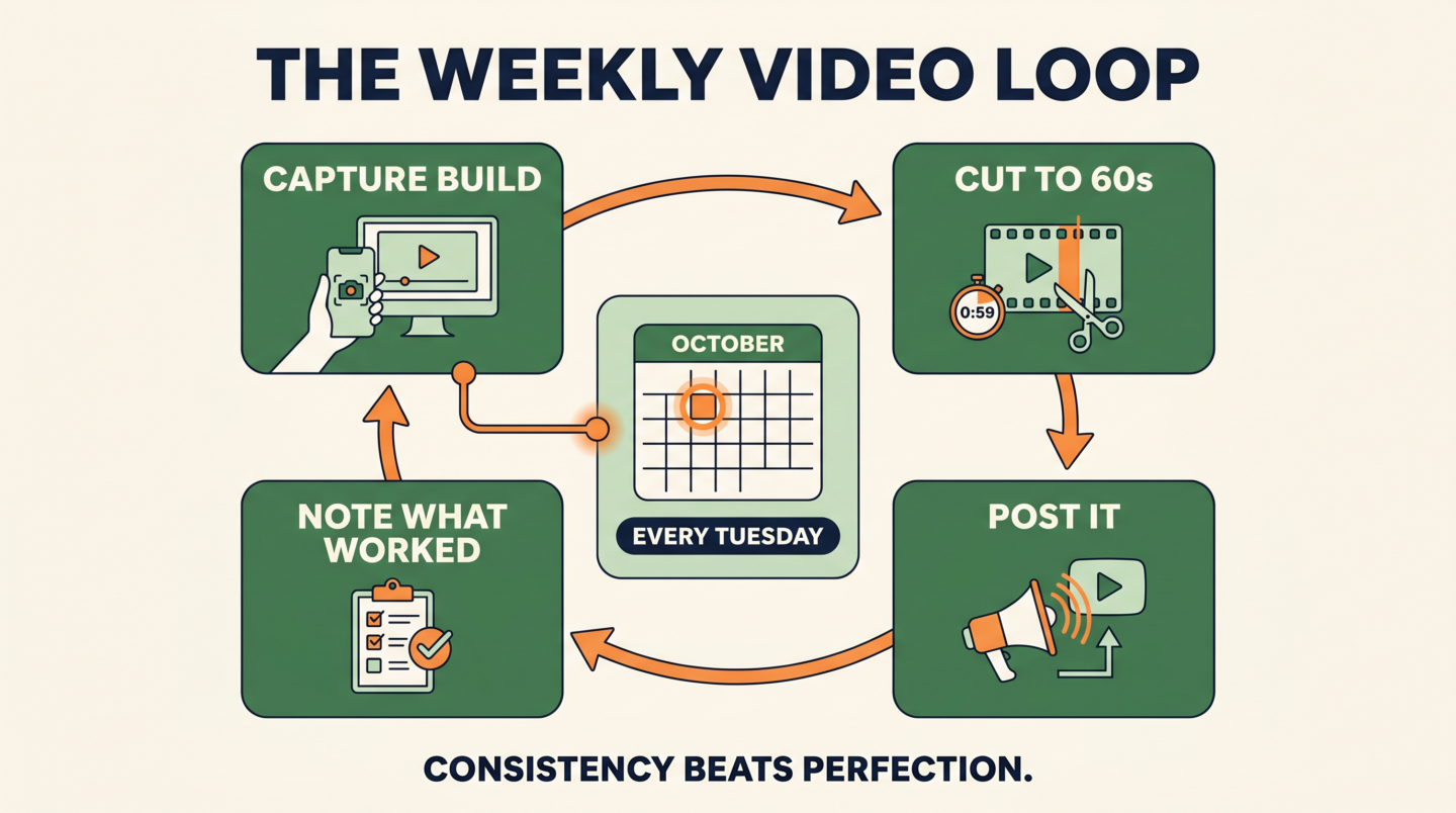 Infografía: el bucle semanal de vídeo, de lunes a viernes